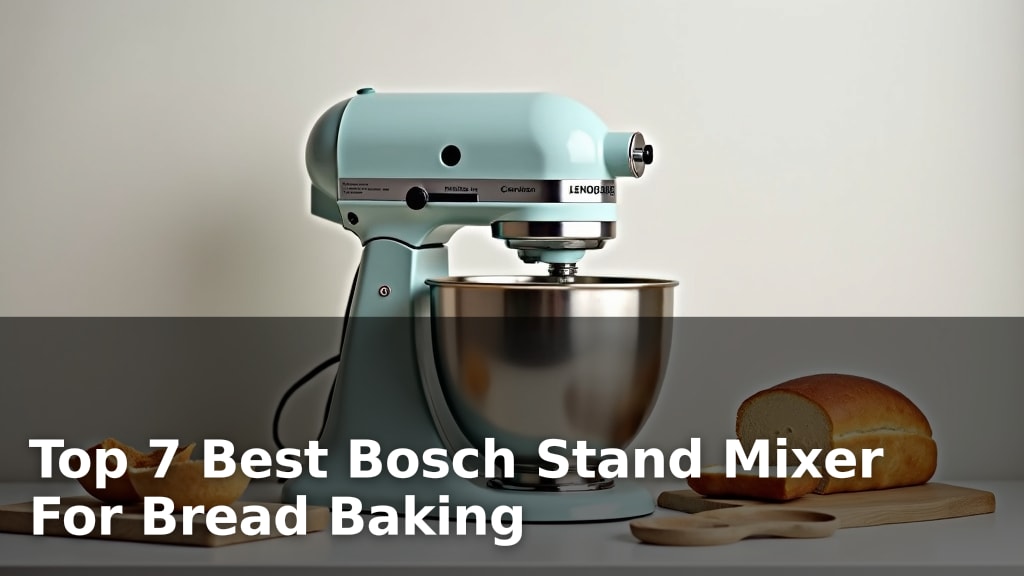 Top 7 Best Bosch Stand Mixer For Bread Baking