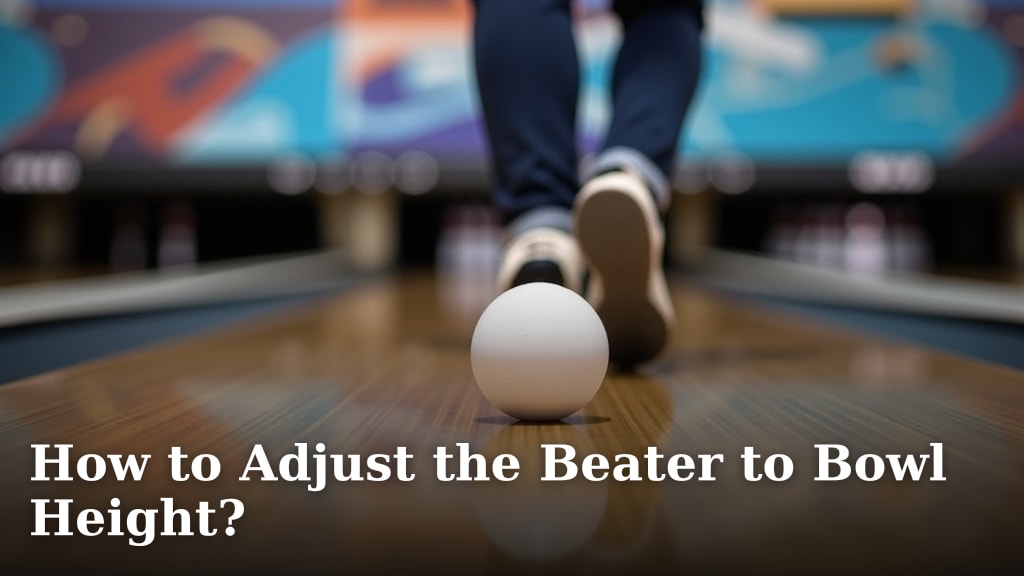 How to Adjust the Beater to Bowl Height?