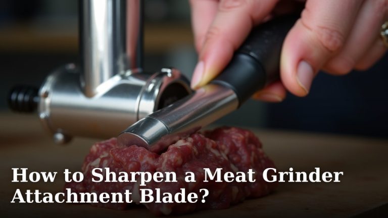 How to Sharpen a Meat Grinder Attachment Blade?