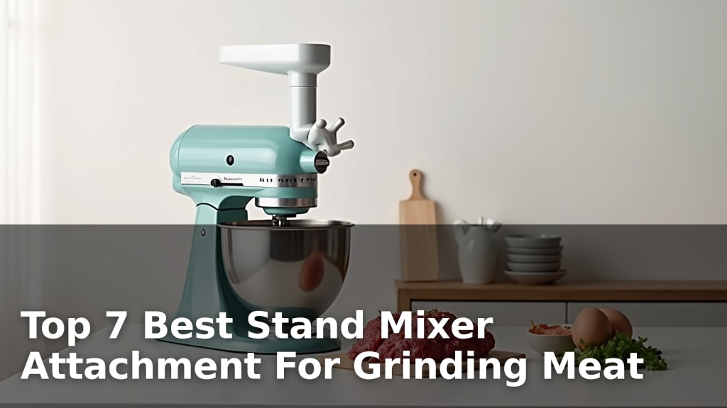 Top 7 Best Stand Mixer Attachment For Grinding Meat