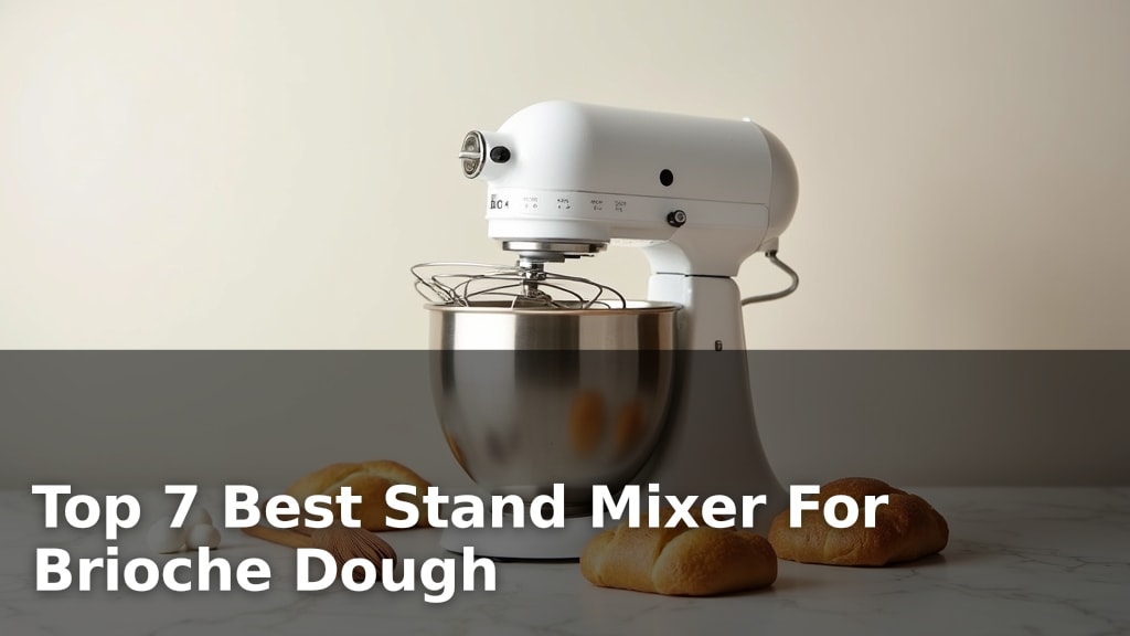 Top 7 Best Stand Mixer For Brioche Dough