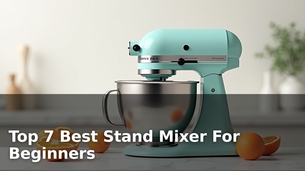 Top 7 Best Stand Mixer For Beginners