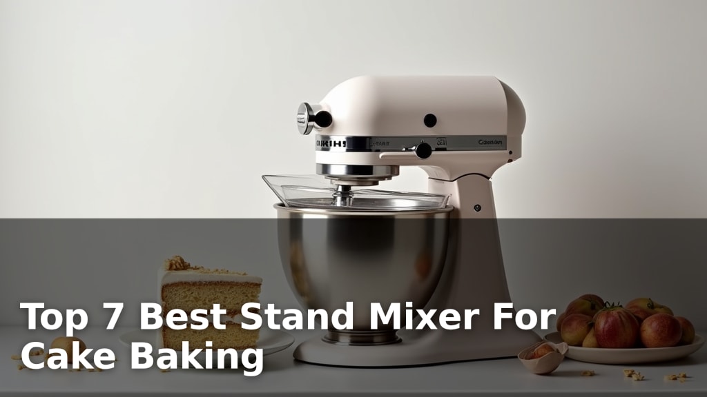 Top 7 Best Stand Mixer For Cake Baking