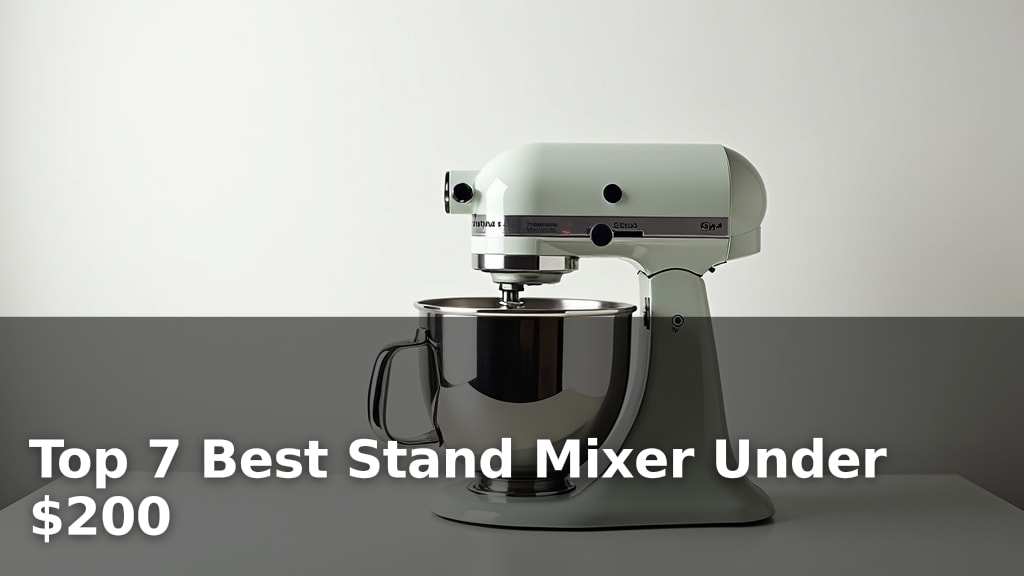 Top 7 Best Stand Mixer Under $200