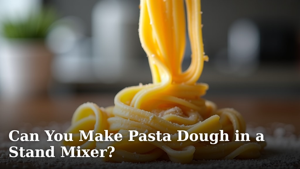 Can You Make Pasta Dough in a Stand Mixer?