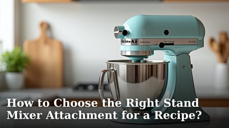 How to Choose the Right Stand Mixer Attachment for a Recipe?