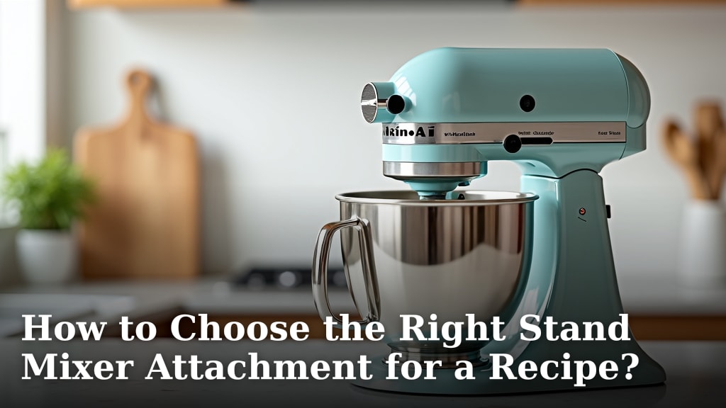 How to Choose the Right Stand Mixer Attachment for a Recipe?