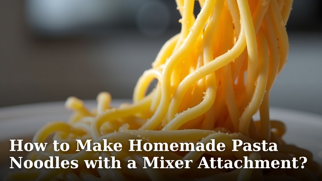 How to Make Homemade Pasta Noodles with a Mixer Attachment?
