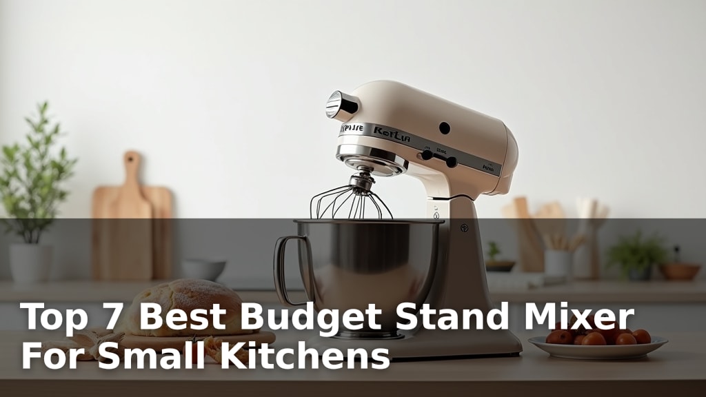 Top 7 Best Budget Stand Mixer For Small Kitchens