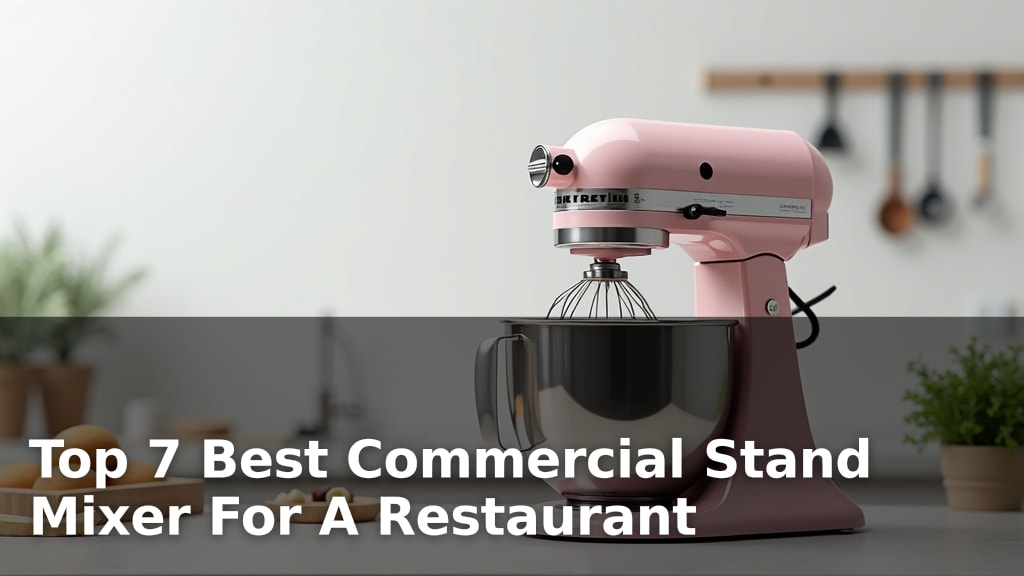 Top 7 Best Commercial Stand Mixer For A Restaurant
