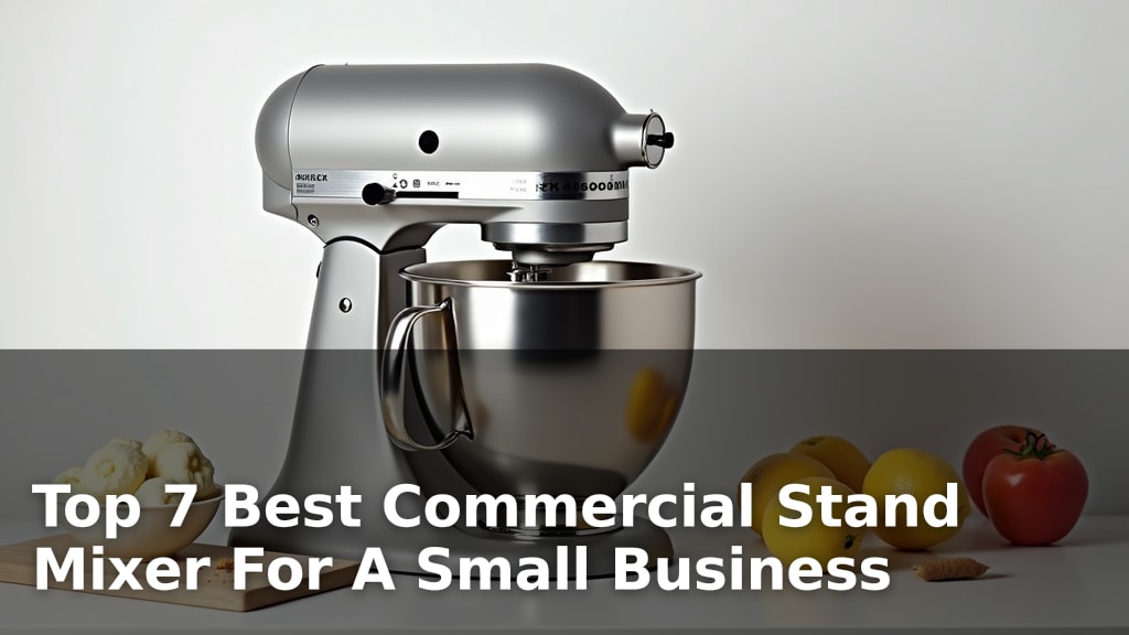 Top 7 Best Commercial Stand Mixer For A Small Business