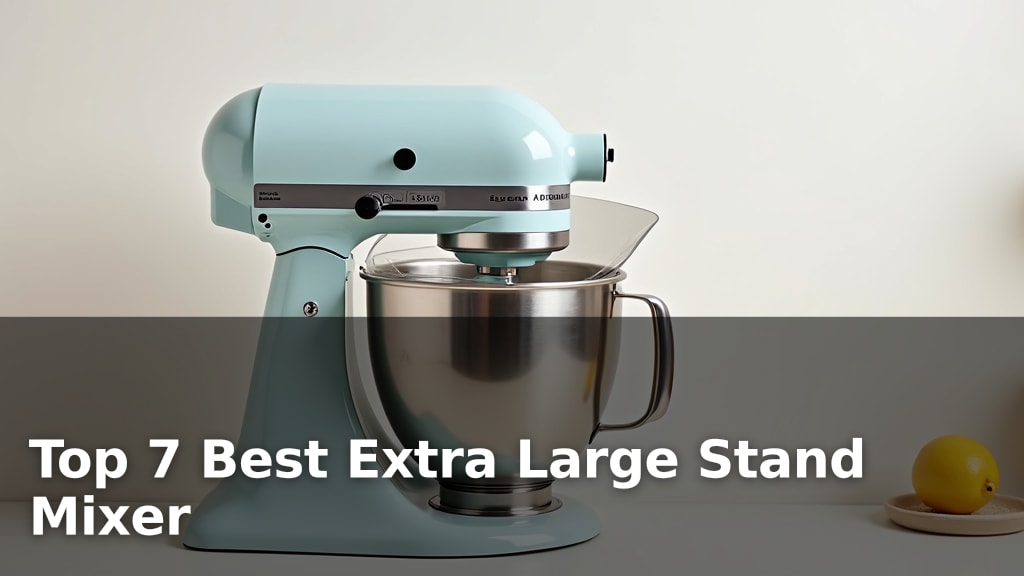Top 7 Best Extra Large Stand Mixer
