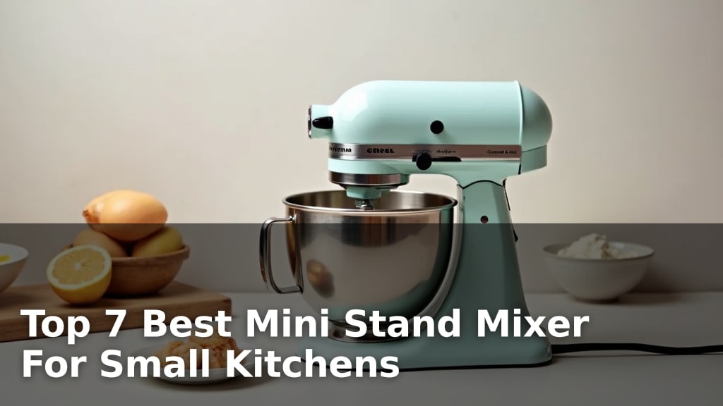 Top 7 Best Mini Stand Mixer For Small Kitchens