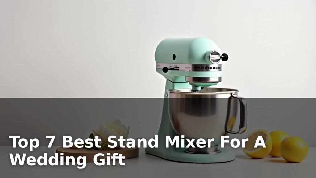 Top 7 Best Stand Mixer For A Wedding Gift