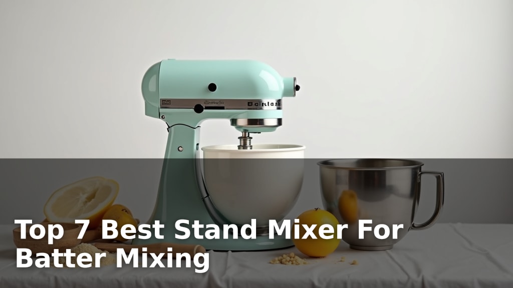Top 7 Best Stand Mixer For Batter Mixing