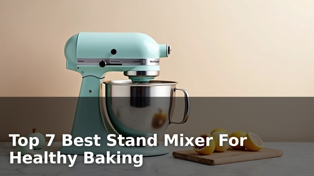 Top 7 Best Stand Mixer For Healthy Baking