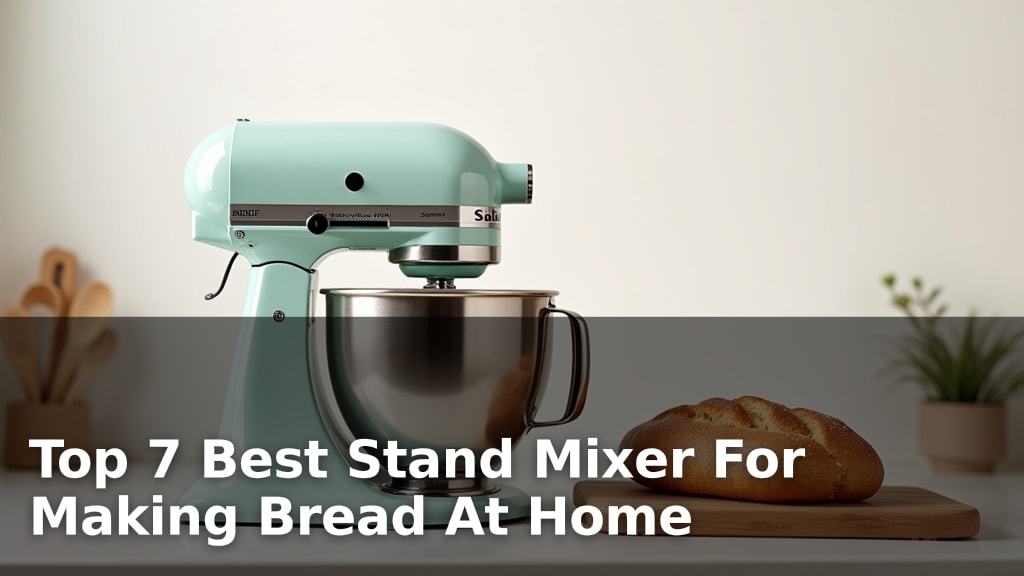 Top 7 Best Stand Mixer For Making Bread At Home