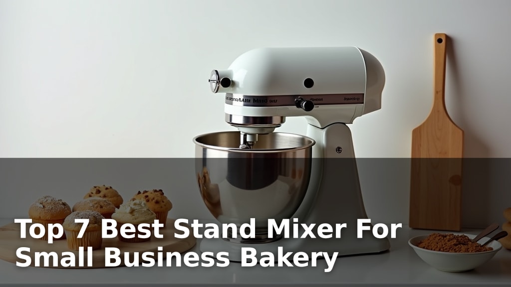 Top 7 Best Stand Mixer For Small Business Bakery