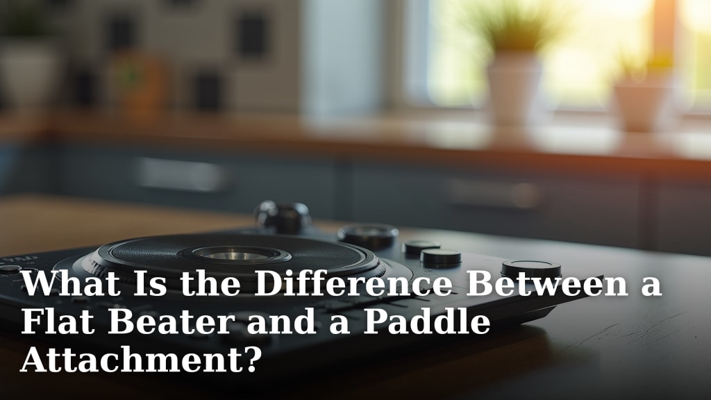 What Is the Difference Between a Flat Beater and a Paddle Attachment?