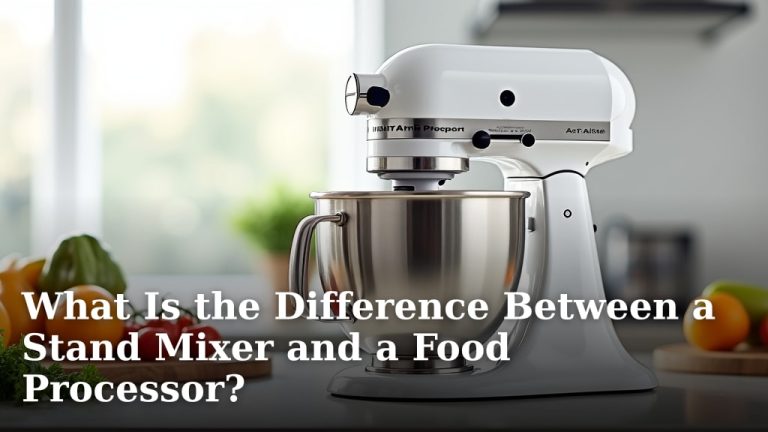 What Is the Difference Between a Stand Mixer and a Food Processor?