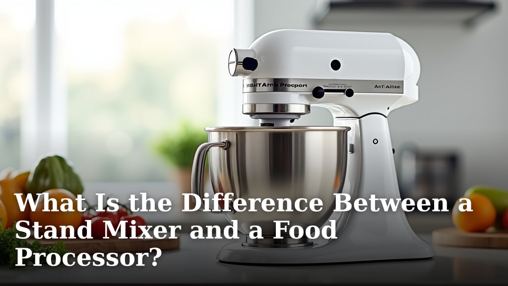 What Is the Difference Between a Stand Mixer and a Food Processor?
