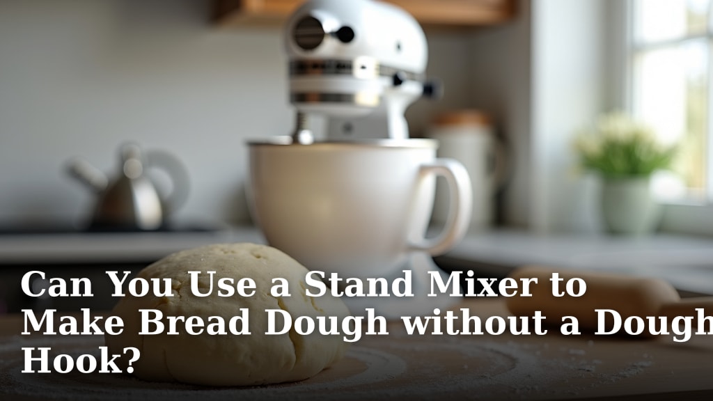 Can You Use a Stand Mixer to Make Bread Dough without a Dough Hook?