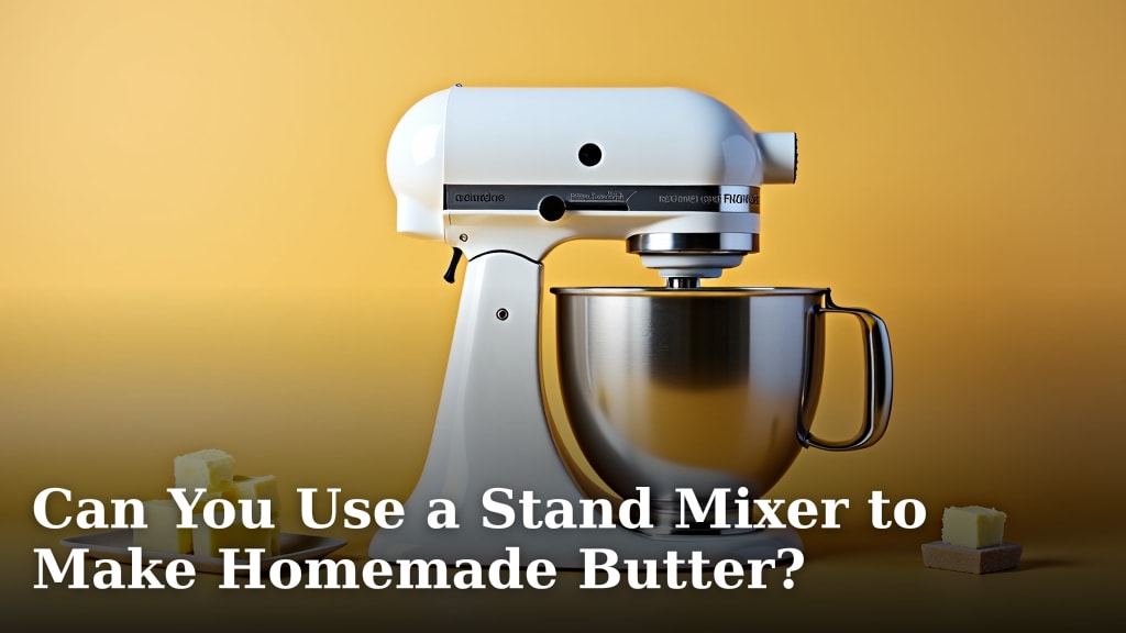 Can You Use a Stand Mixer to Make Homemade Butter?