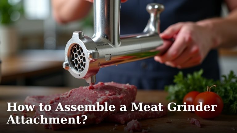 How to Assemble a Meat Grinder Attachment?