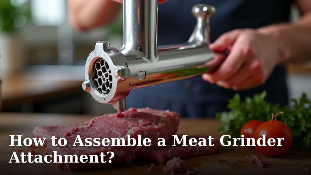 How to Assemble a Meat Grinder Attachment?