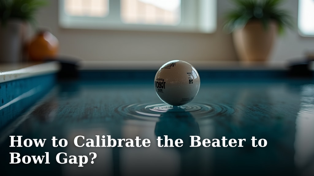 How to Calibrate the Beater to Bowl Gap?