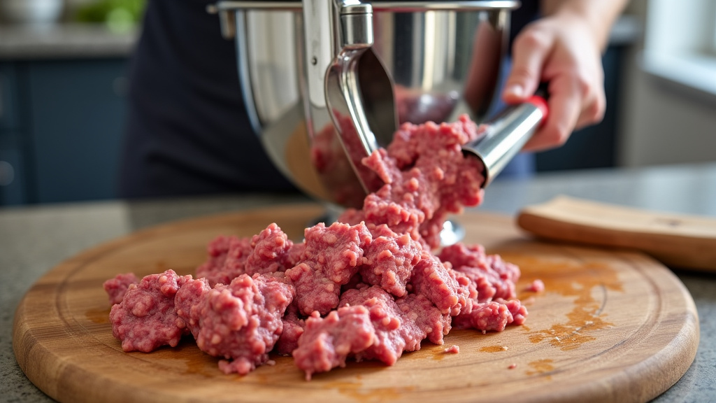 Grinding Meat for Sausage with Your Stand Mixer Attachment