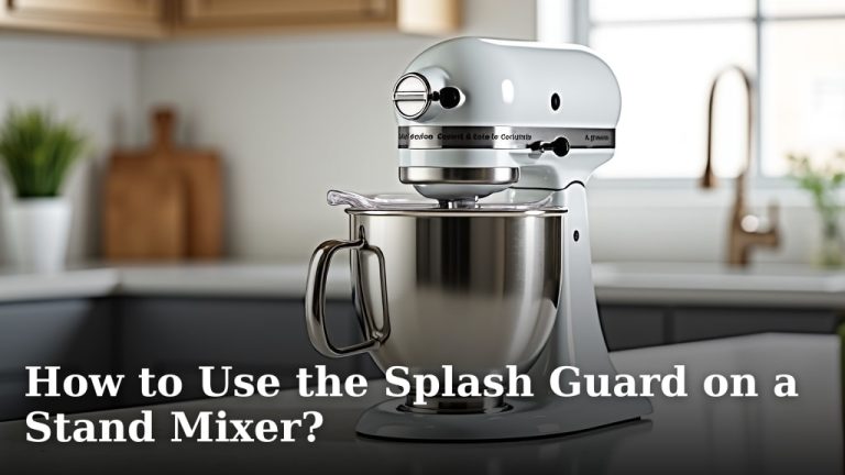 How to Use the Splash Guard on a Stand Mixer?