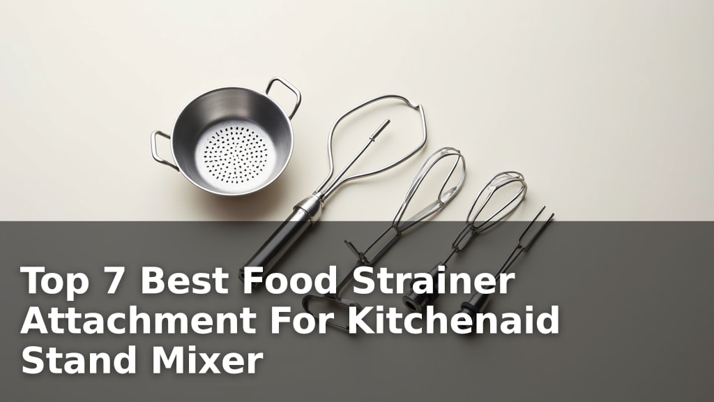 Top 7 Best Food Strainer Attachment For Kitchenaid Stand Mixer