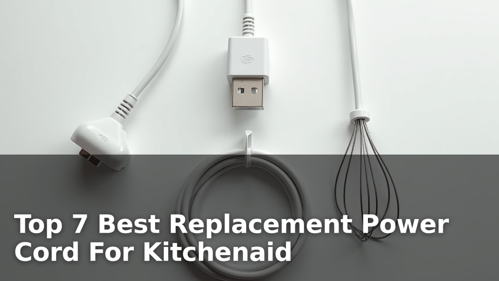 Top 7 Best Replacement Power Cord For Kitchenaid