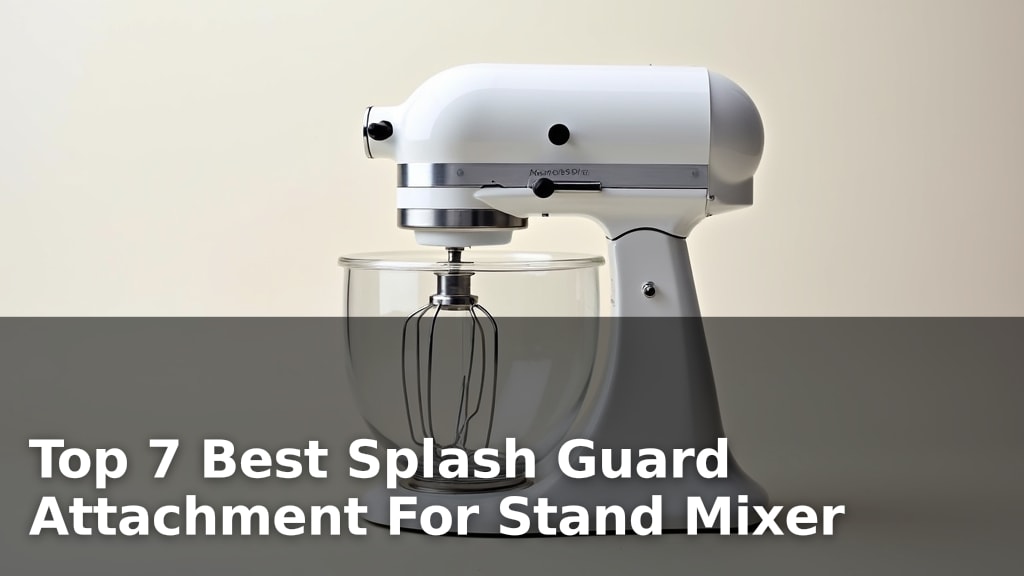 Top 7 Best Splash Guard Attachment For Stand Mixer