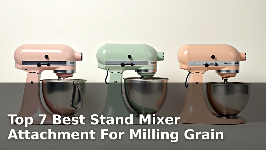 Top 7 Best Stand Mixer Attachment For Milling Grain