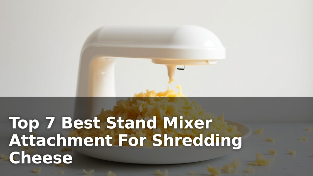 Top 7 Best Stand Mixer Attachment For Shredding Cheese