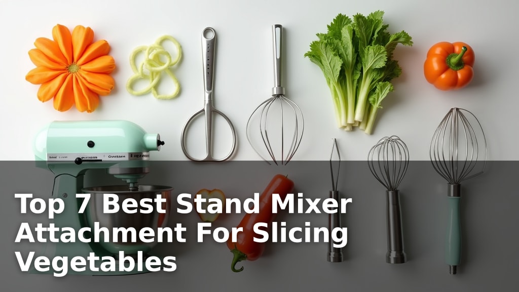 Top 7 Best Stand Mixer Attachment For Slicing Vegetables