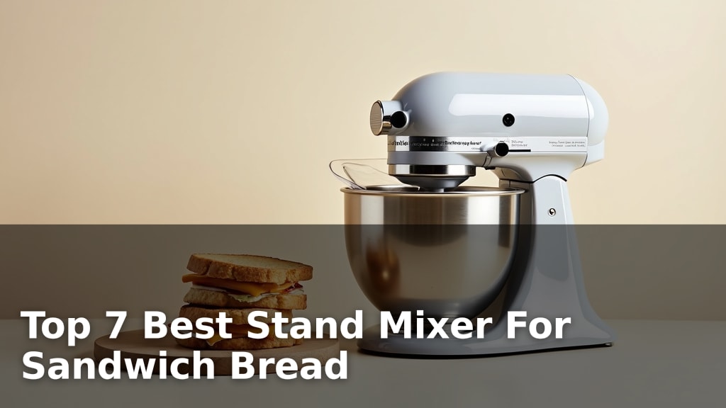 Top 7 Best Stand Mixer For Sandwich Bread