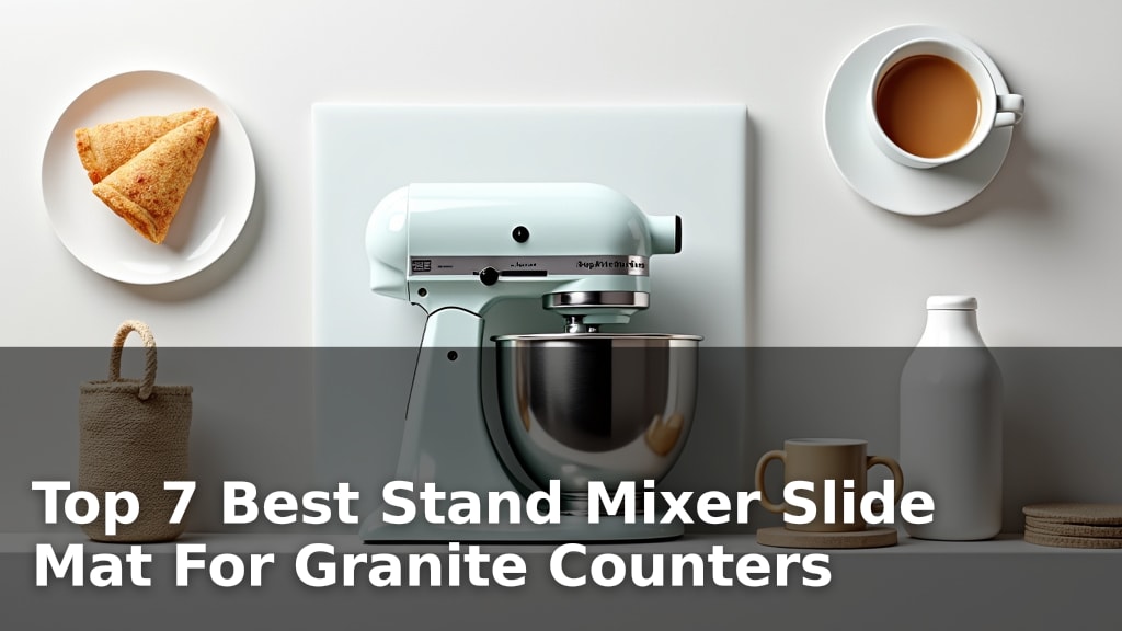 Top 7 Best Stand Mixer Slide Mat For Granite Counters