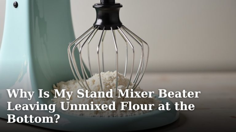 Why Is My Stand Mixer Beater Leaving Unmixed Flour at the Bottom?